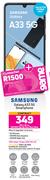 Samsung Galaxy A33 5G Smartphone-On 1GB Red Top Up Core More Data