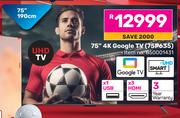 TCL 75" 4K Google TV 75P635