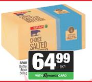 Spar Butter Brick-500g