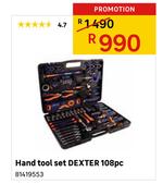 Dexter Hand Tool Set 108 Pc