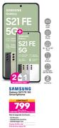 2 x Samsung Galaxy S21 FE 5G Smartphone-On 1.2GB Red Top Up Core More Data + On Promo 75