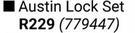 Builders 152.4mm 2 Lever Austin Lock Set