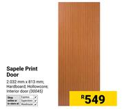 Sapele Print Door 2032mm x 813mm