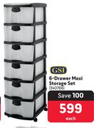 GSI 6 Drawer Maxi Storage Set-Each