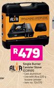 Alva Single Burner Canister Stove CCR101