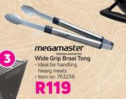 Megamaster Wide Grip Braai Tong
