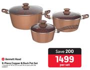 Bennett Read 6 Piece Copper & Rock Pot Set - Per Set