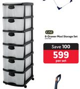 GSI 6 Drawer Maxi Storage Set