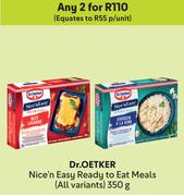 Dr.Oetker Nice n Easy Ready To Eat Meals (All Varinats)-For 2 x 350g