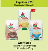 White Star Instant Maize Porridge (All Variants)-For 3 x 1Kg