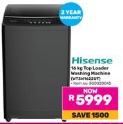 Hisense 16Kg Top Loader Washing Machine (WT3W1622UT)