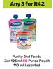 Purity 2nd Foods Jar 125ml Or Puree Pouch 110ml Assorted-For Any 3