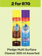 Pledge Multi Surface Cleaner Assorted-For 2 x 300ml