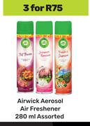 Airwick Aerosol Air Freshener Assorted-For 3 x 280ml