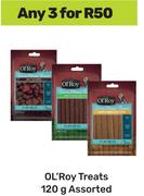 Ol'Roy Treats Assorted-For Any 3 x 120g