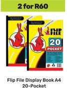 Flip File Display Book A4 20 Pocket-For 2