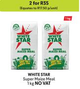 White Star Super Maize Meal-For 2 x 1kg