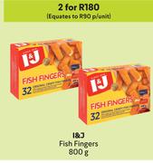 I & J Fish Fingers-For 2 x 800g