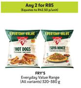 Fry's Everyday Value Range (All Variants)-For Any 2 x 320-380g