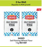 Sasko Self Raising Wheat Flour-For 2 x 1kg