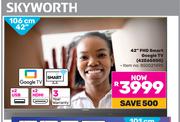 Skyworth 42 (106cm) FHD Smart Google TV 42E6500G