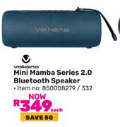Volkano Mini Mamba Series 2.0 Bluetooth Speaker-Each