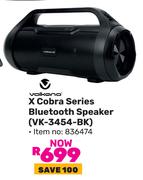Volkano X Cobra Series Bluetooth Speaker VK-3454-BK