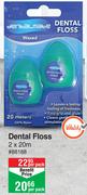 Dentalmate Dental Floss 2 x 20m-Per Pack