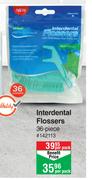 Dentalmate Interdental Flossers 36 Piece-Per Pack