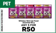 Whiskas Wet Cat Food Assorted-For Any 5 x 85g