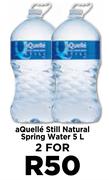 Aquelle Still Natural Spring Water-For 2 x 5Ltr
