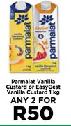 Parmalat Vanilla Custard Or easy Gest Vanilla Custard-For Any 2 x 1Kg