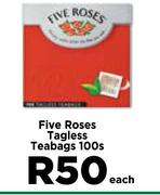 Five Roses Tagless Teabags-100s Pack