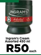 Ingram's Cream Assorted-450ml Each