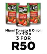 Miami Tomato & Onion Mix-For 3 x 410g