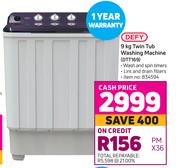 Defy 9Kg Twin Tub Washing Machine DTT169