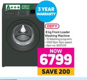 Defy 8Kg Front Loader Washing Machine