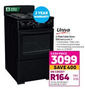 Univa 4 Plate Cable Stove 500mm (U405-1)