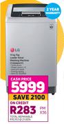 LG 13 kg Top Loader Silver Washing Machine T1369NEHTF