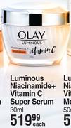 Olay Luminous Niacinamide+ Vitamin C Super Serum-30ml Each