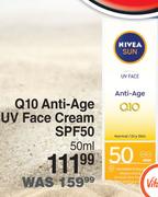 Nivea Sun Q10 Anti Age UV Face Cream SPF50-50ml