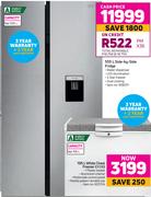 Defy 555 L Side-By-Side Fridge