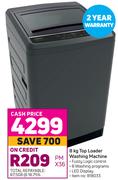 Defy 8 Kg Top Loader Washing Machine