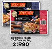 Eskort American Hot Dogs Or Chilli Cheese Dogs-For 2 x 380g