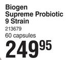 Biogen Supreme Probiotic 9 Stain-60 Capsules