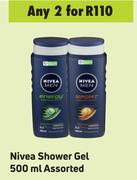 Nivea Shower Gel Assorted-For 2 x 500ml