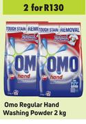 Omo Regular Hand Washing Powder-For 2 x 2Kg