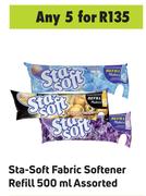 Sta Soft Fabric Softener Refill Assorted-For Any 5 x 500ml