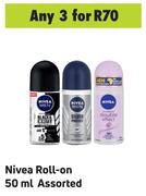 Nivea Roll Assorted-For Any 3 x 50ml