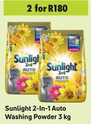 Sunlight 2 In 1 Auto Washing Powder-For 2 x 3Kg